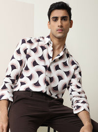 RARE RABBIT Men Febug Slim Fit Printed Shirt
