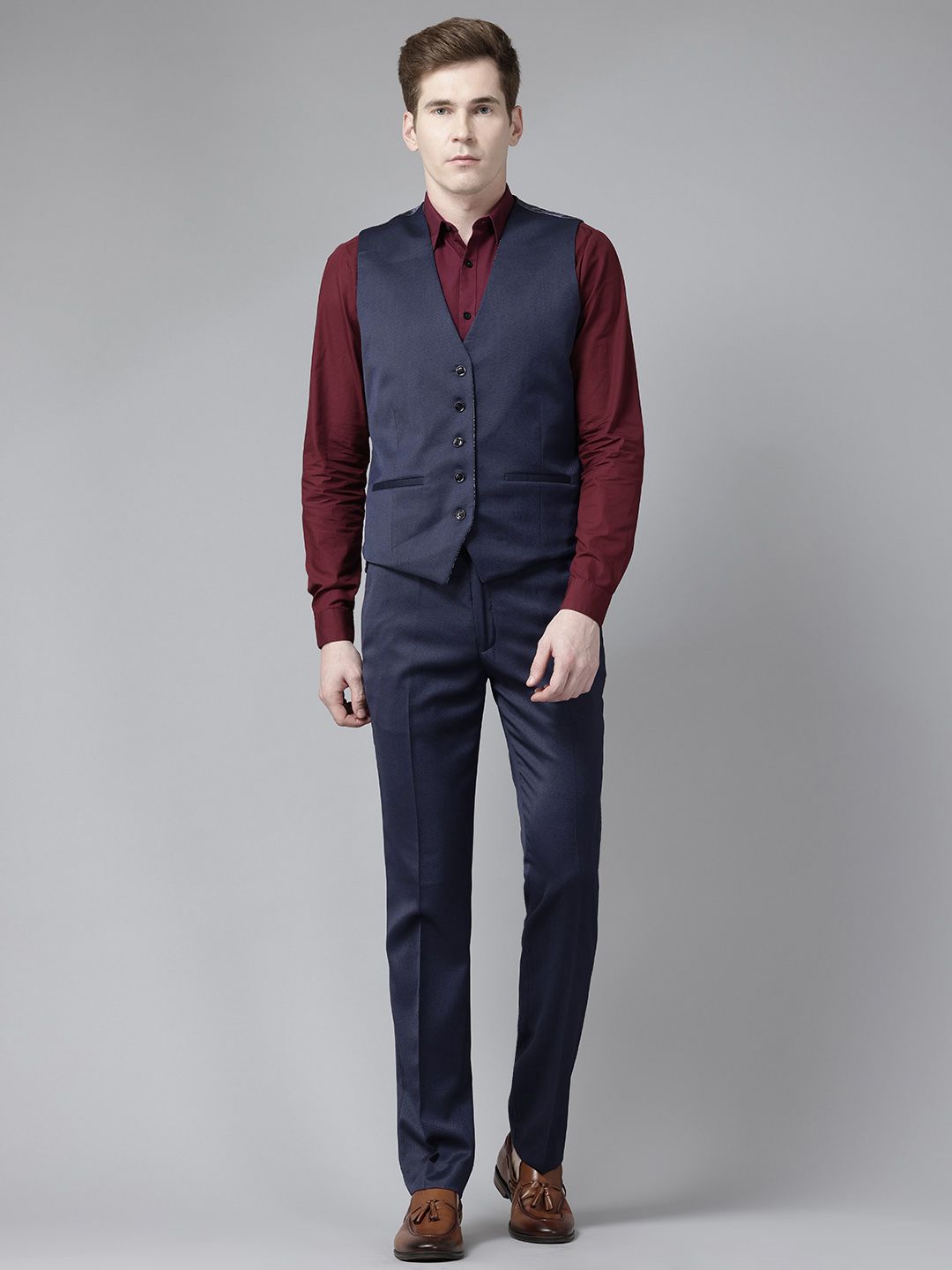 Park Avenue Slim Fit Party Blazer & Trousers with Waistcoat