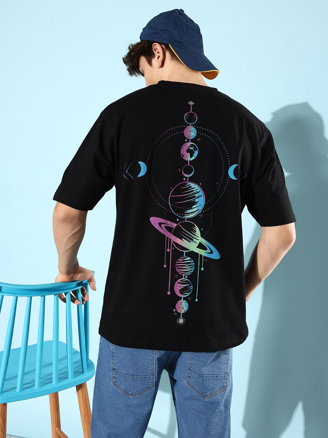 Difference of Opinion Men Graphic Printed Oversized T-shirt