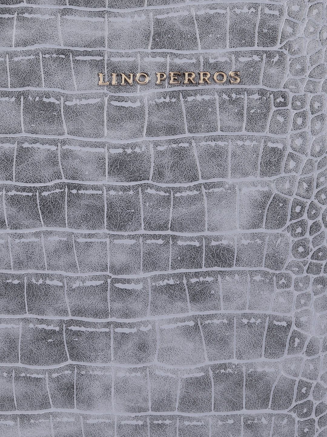 Lino Perros Blue Animal Textured PU Structured Laptop Bag