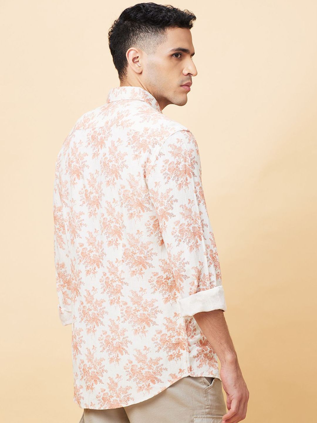 Being Human Men Slim Fit Floral Opaque Printed Casual Shirt