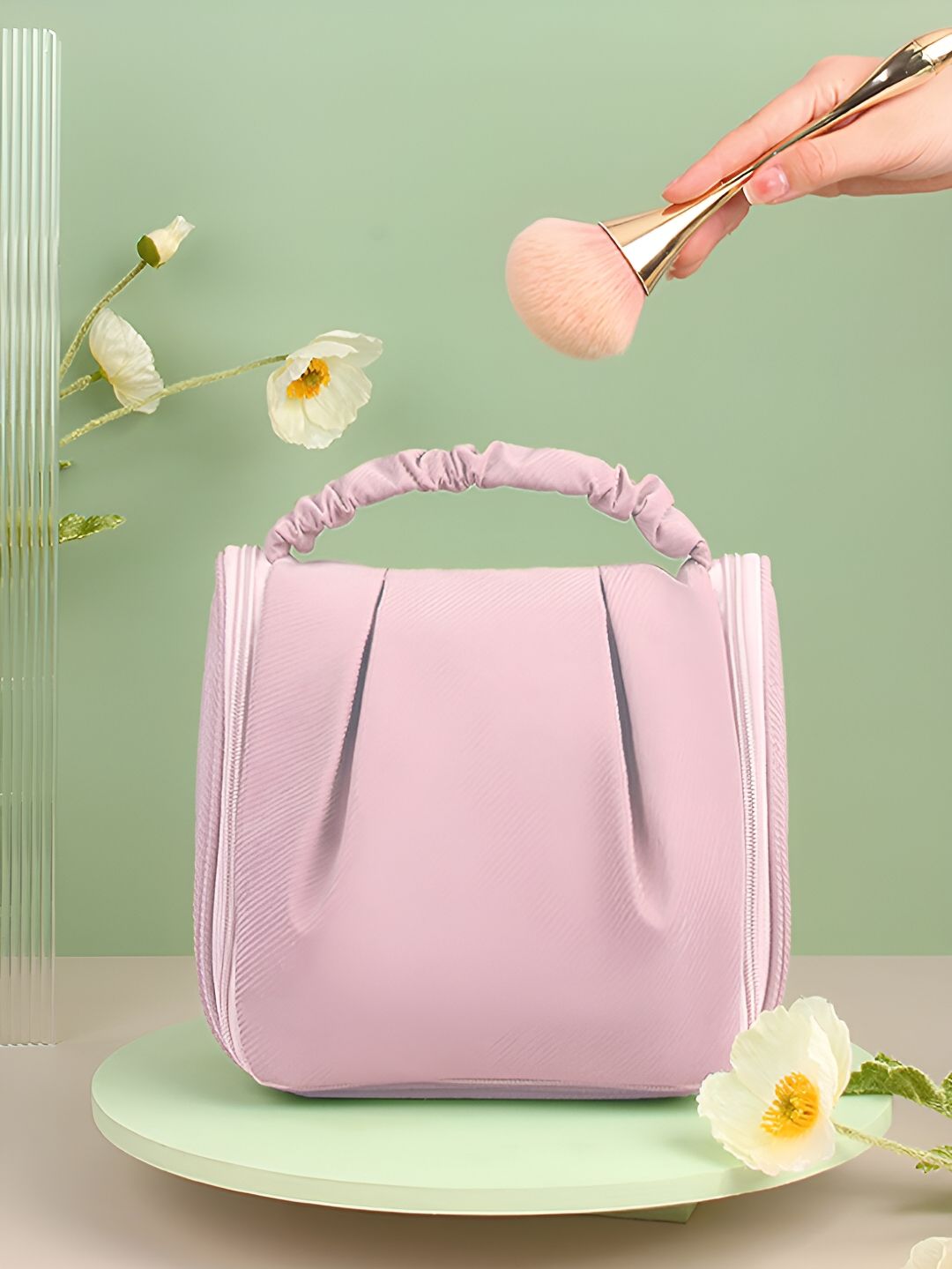 Cortina Pink Water Resistant Makeup Organiser
