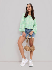 DressBerry Flutter Falls Tiered A-Line Top