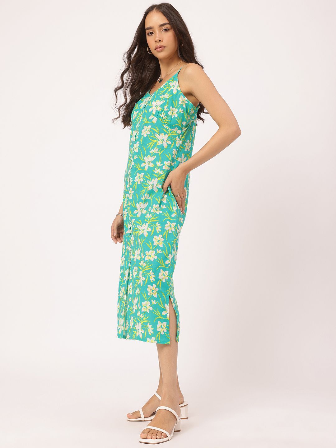 DressBerry Neon Nostalgia Bloomy Empire Touch Cotton Cambric Dress