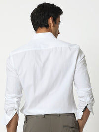 RARE RABBIT Men Gazan Slim Fit Striped Opaque Cotton Shirt