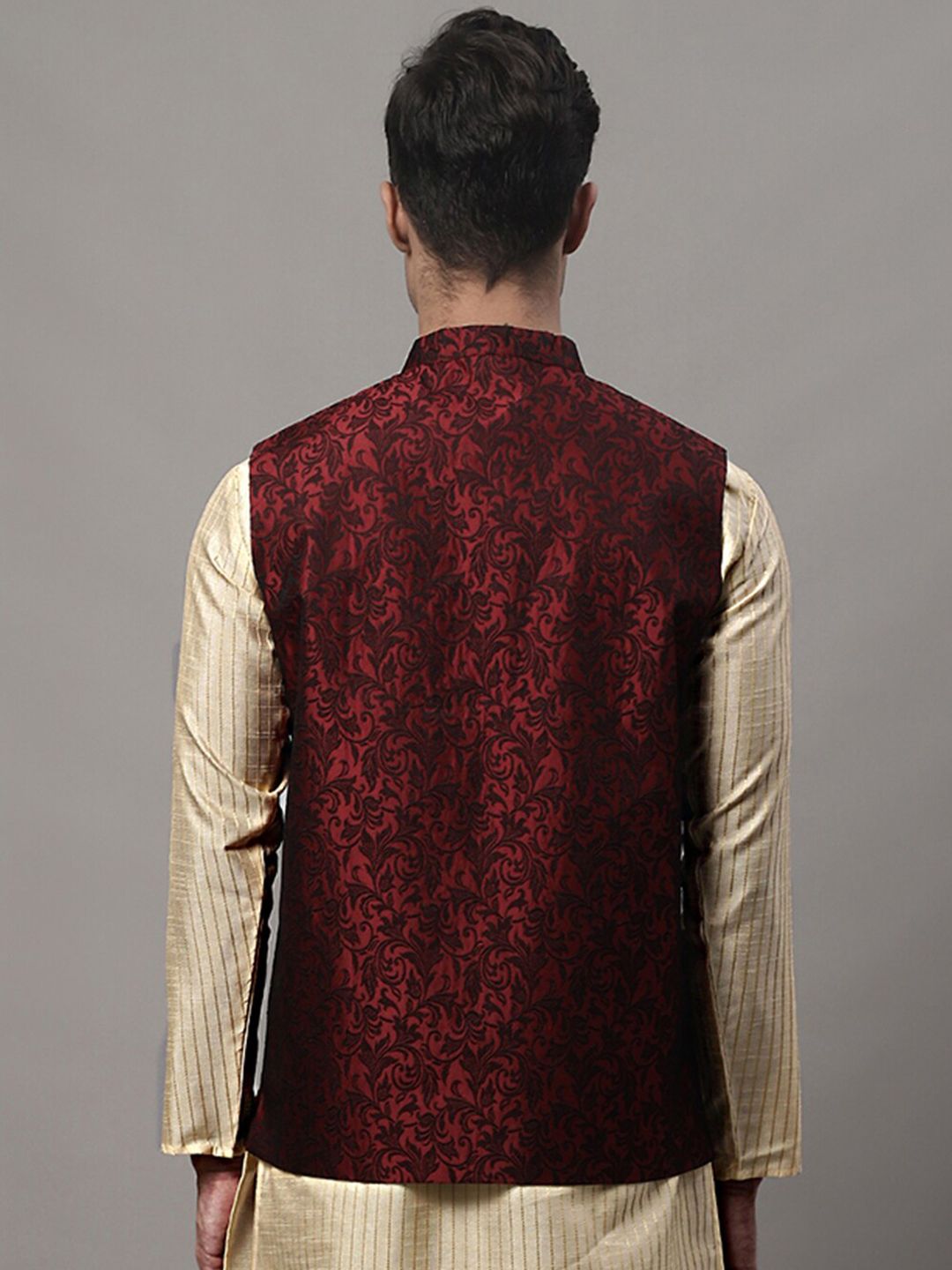 Jompers Woven Design Nehru Jackets