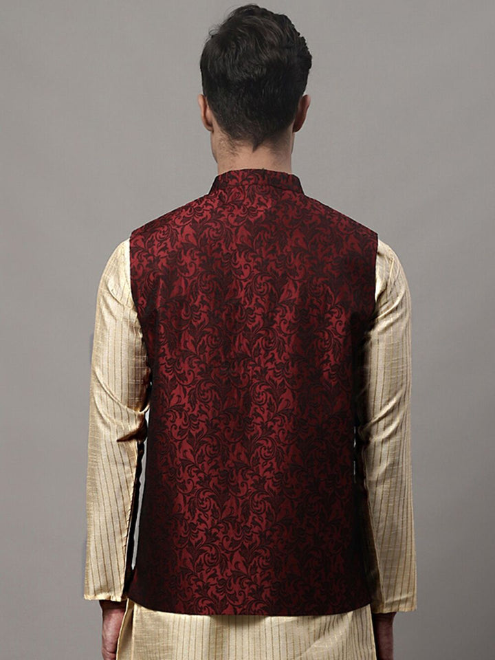 Jompers Woven Design Nehru Jackets