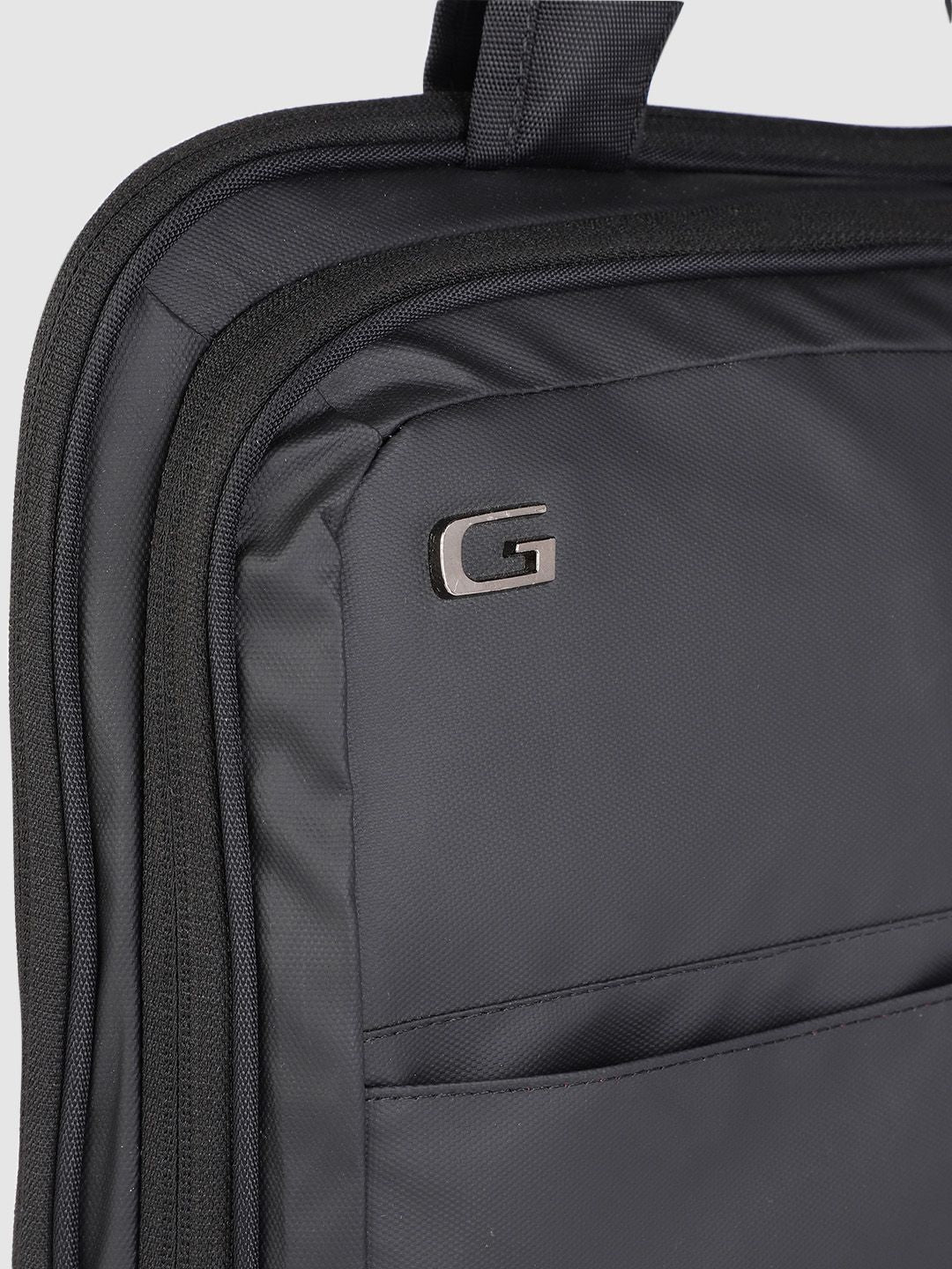 Gear Unisex Black Solid Laptop Bag