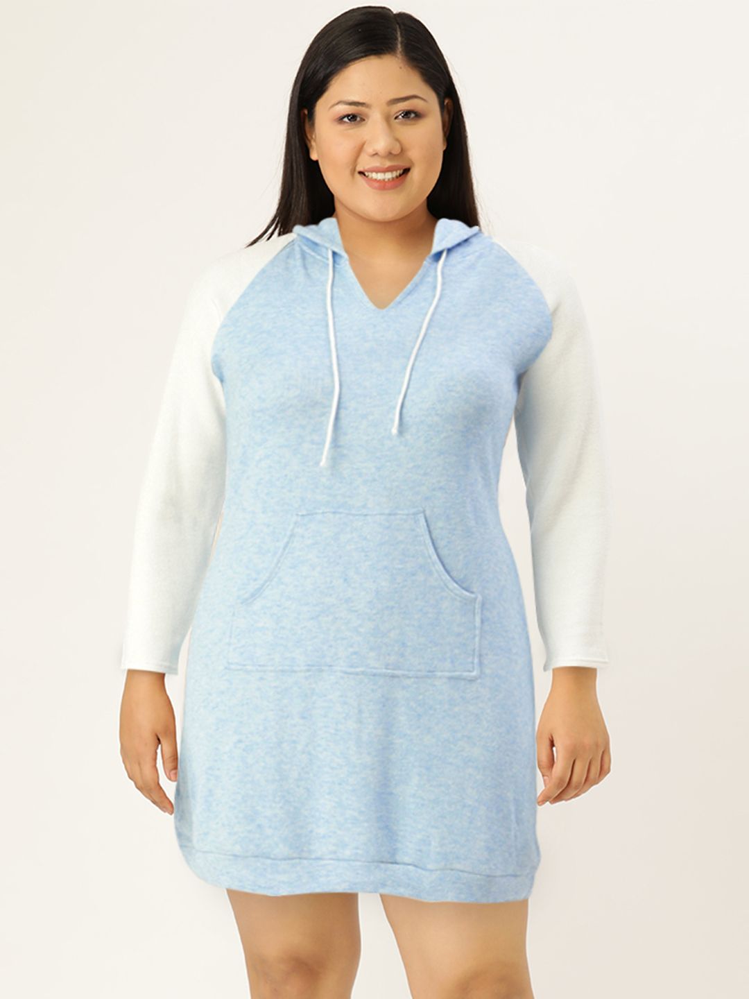 AND Blue & White T-shirt Dress