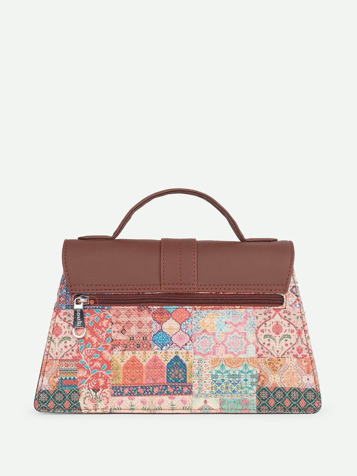 ZOUK Kriti Sanon - Kutch Gamthi Iconic Evening Printed Satchel