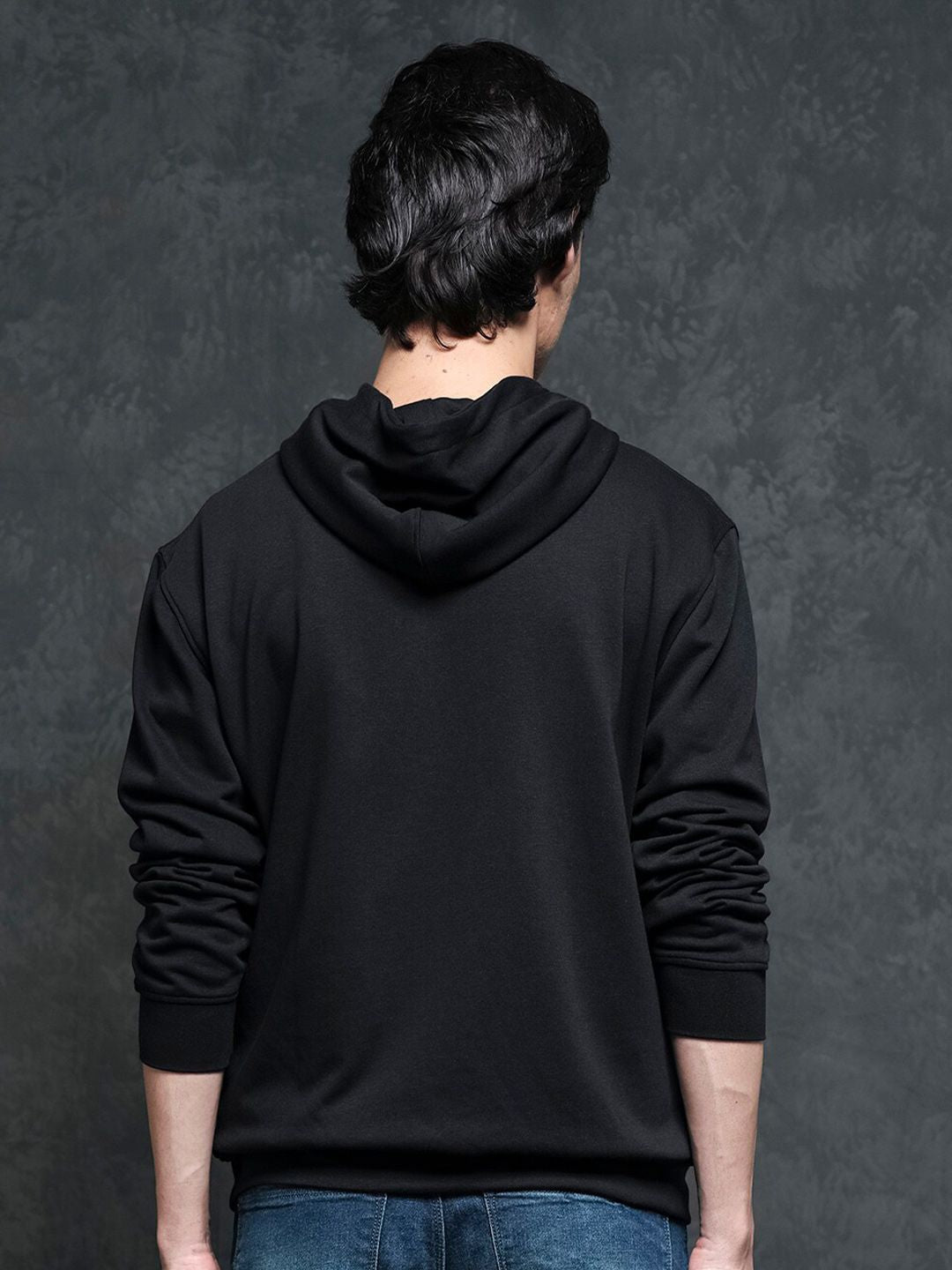 RARE RABBIT Men Trivial Graphic Print Hooded Sweatshirt