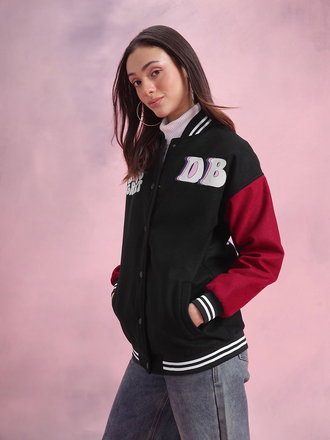 DressBerry Printed Bomber Jacket