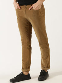 Thomas Scott Men Regular Fit Corduroy Chinos