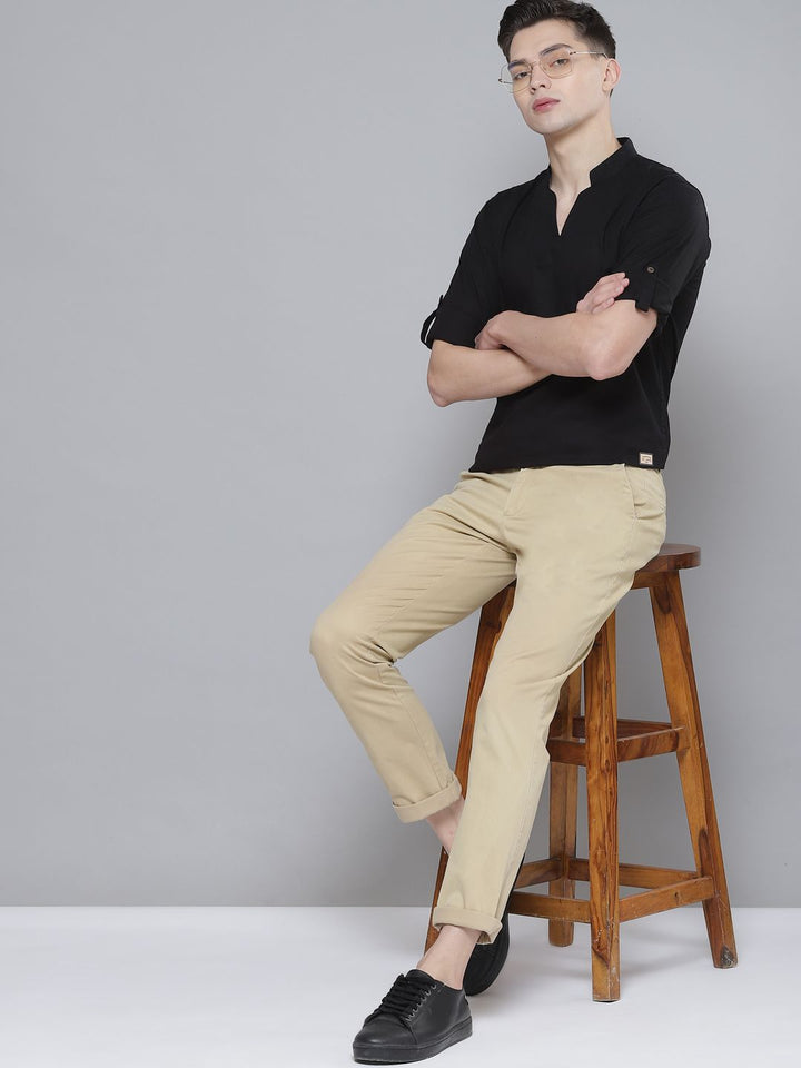 Dennison Men Comfort Black Fit kurta