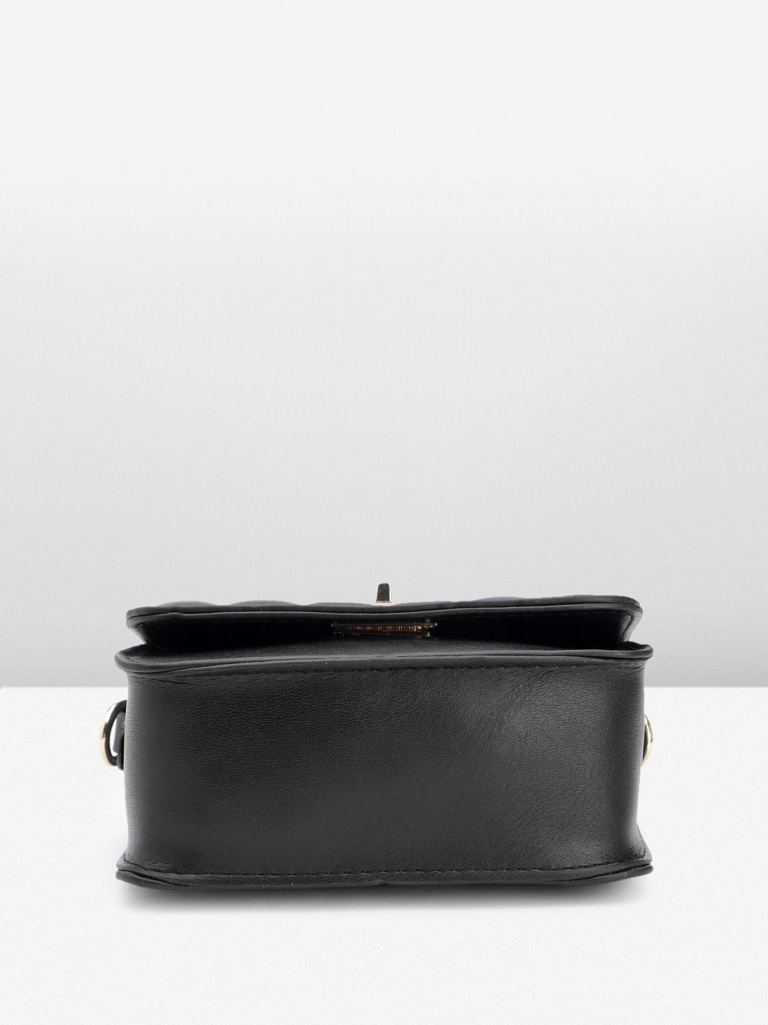 DressBerry Quilted Structured Satchel Bag