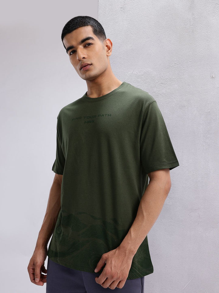 HRX by Hrithik Roshan Men Printed Yoga T-shirt