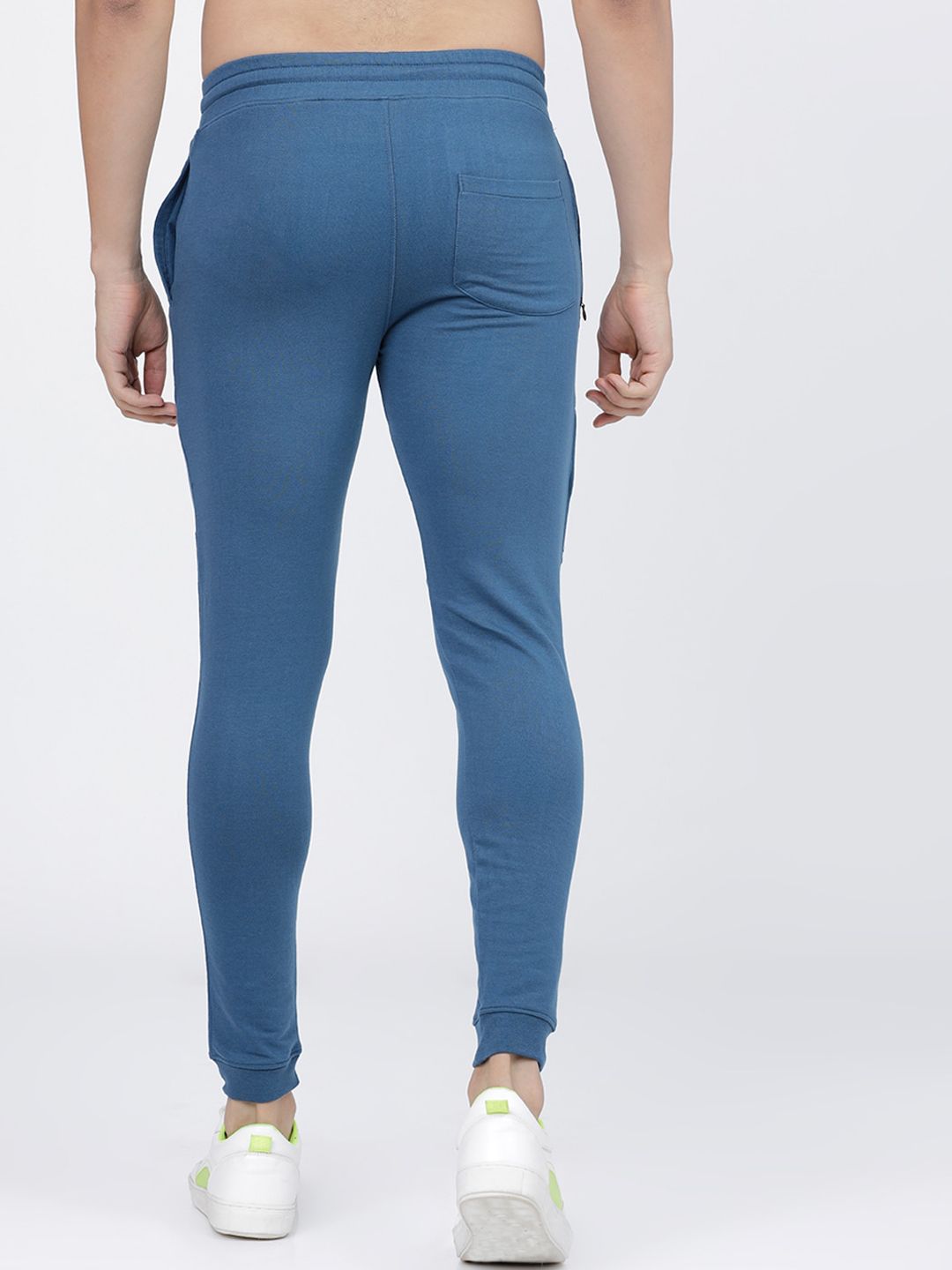 The Indian Garage Co Men Blue Solid Slim-Fit Joggers