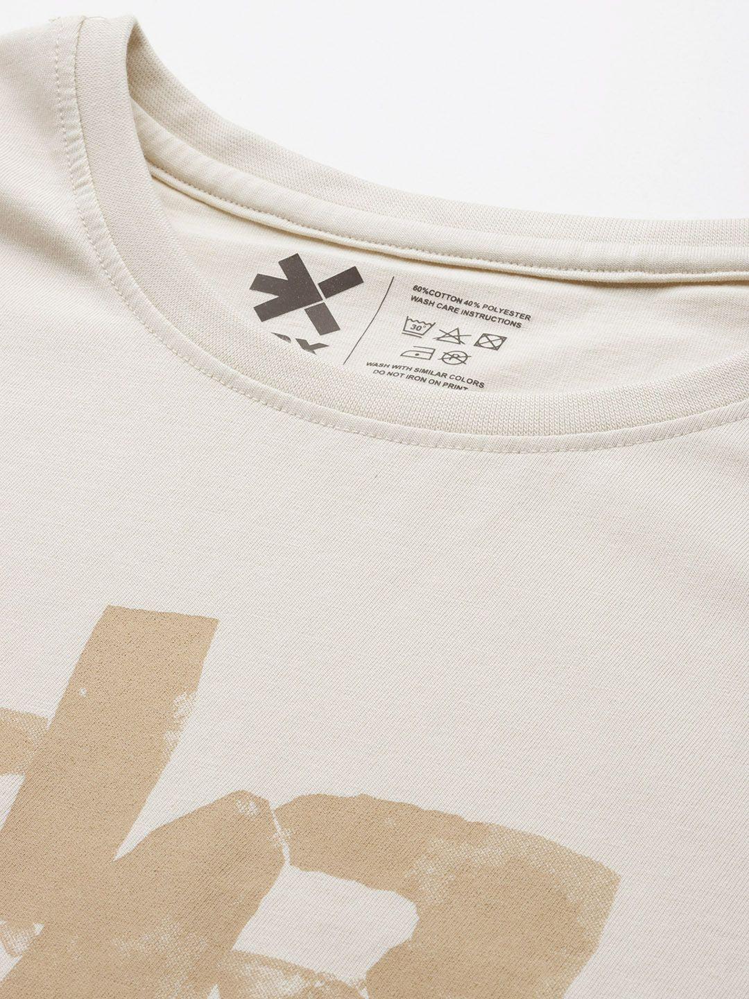 HRX by Hrithik Roshan Brand Logo Print Boxy Yoga T-shirt