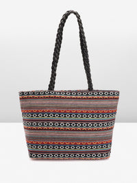 Anouk Geometric Self Design Structured Shoulder Bag