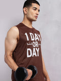 HRX by Hrithik Roshan Sleeveless Typography Printed Rapid-Dry Training T-shirt