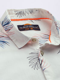 The Indian Garage Co Men Slim Fit Conversational Printed Resortwear Shirt