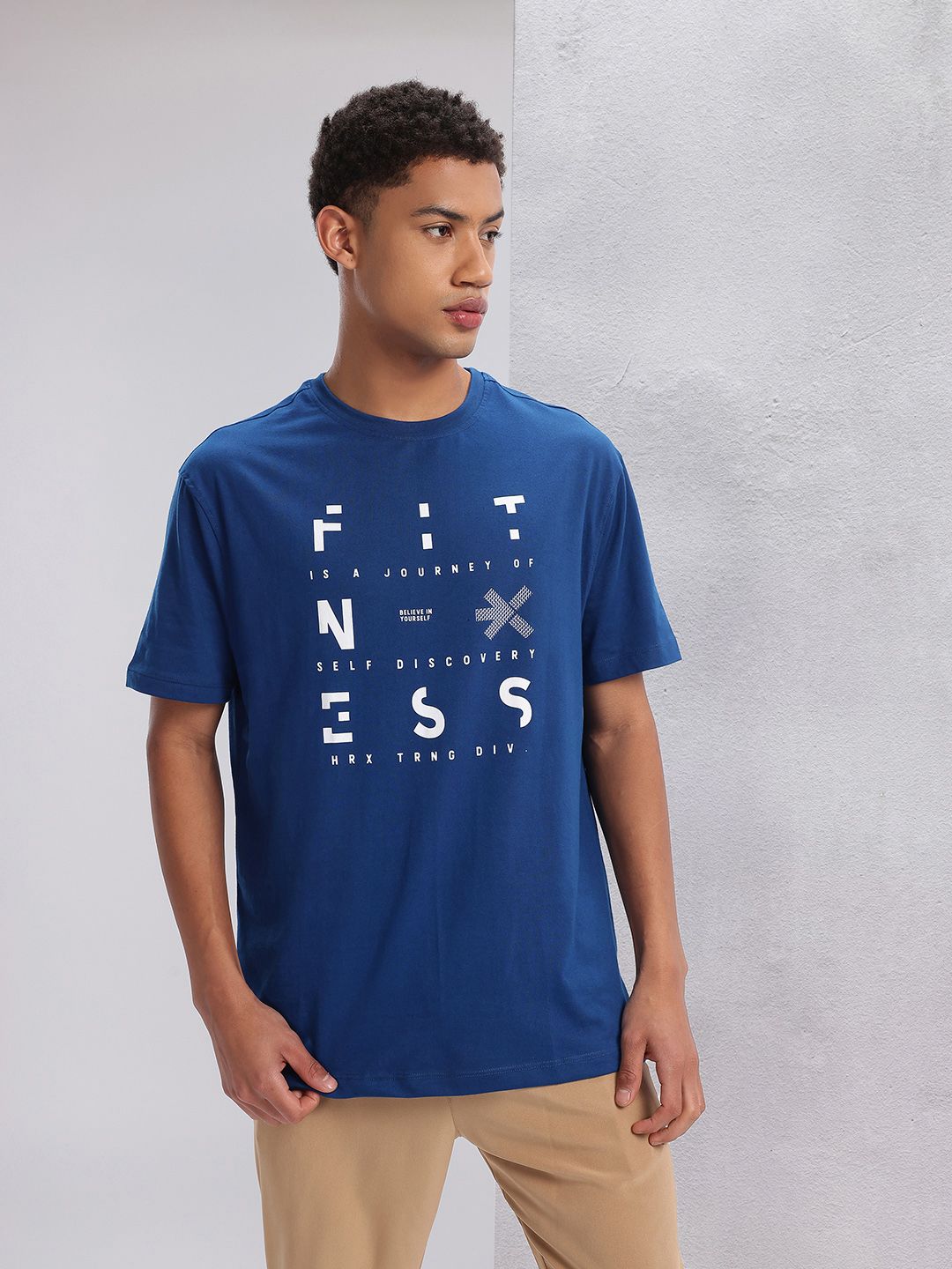 HRX by Hrithik Roshan Typography Printed Training T-shirt