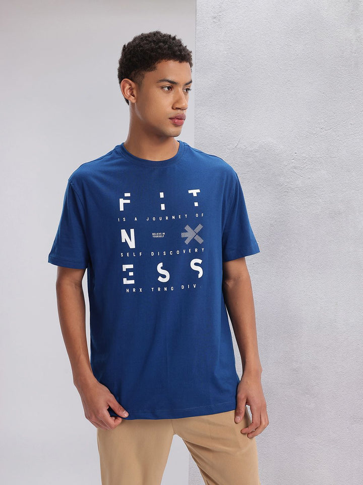 HRX by Hrithik Roshan Typography Printed Training T-shirt