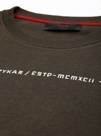 SPYKAR Brand Logo Printed Pullover Sweatshirt