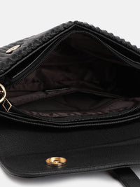 DressBerry Textured Structured Sling Bag