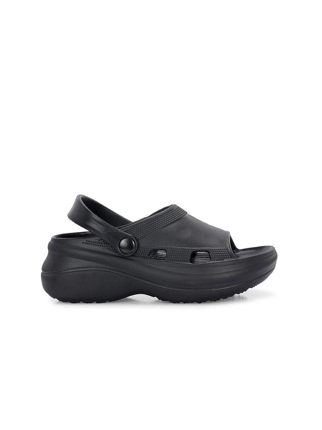 HRX by Hrithik Roshan Women Black Rubber Slip-On