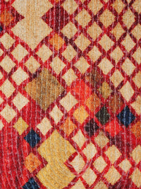 HOSTA HOMES Red & Brown Pure Cotton Printed Table Runner