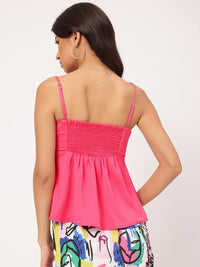 DressBerry Fashionista Iconic Shoulder Straps Textured Top