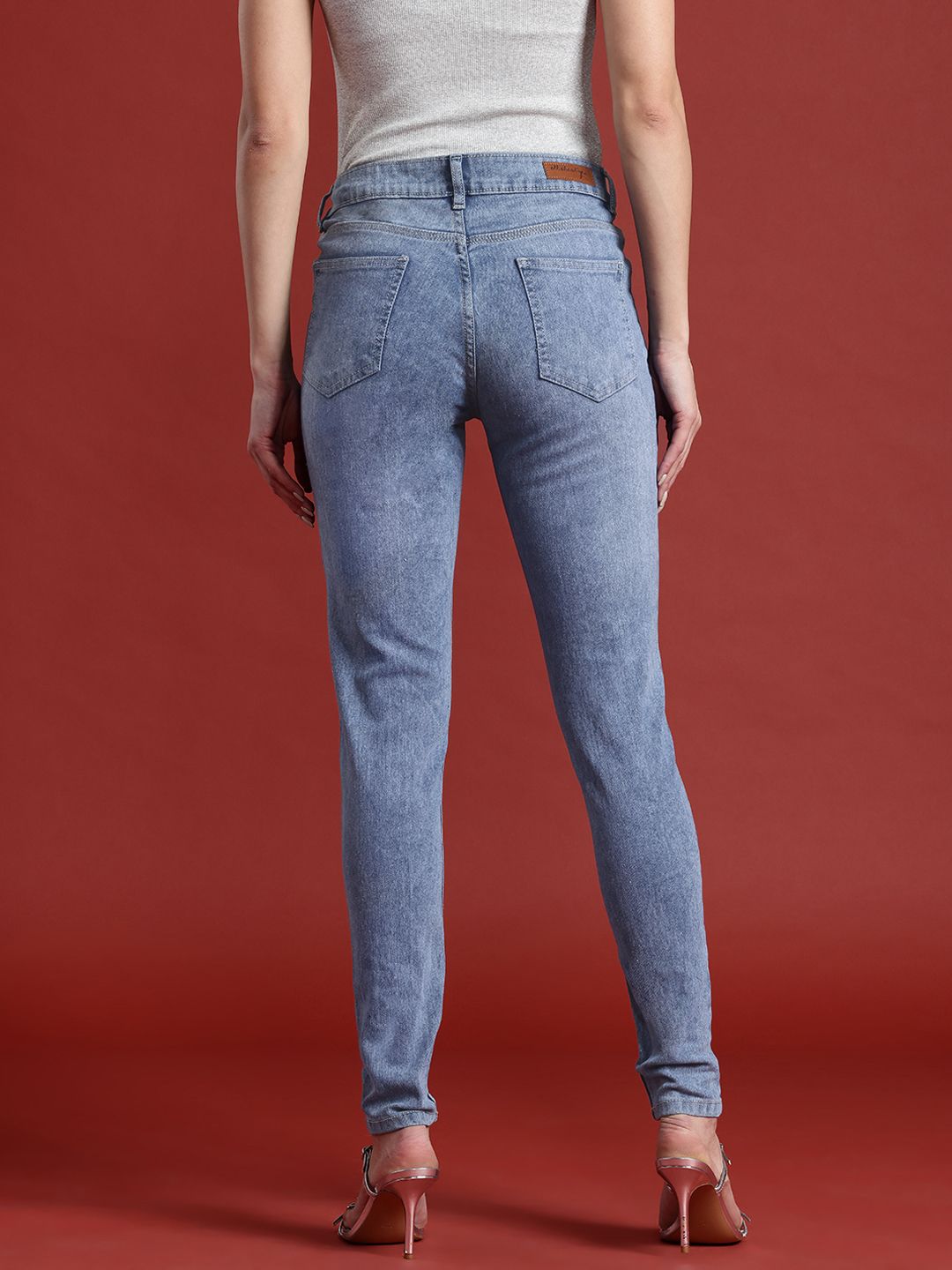 all about you Women Skinny Fit Light Fade Stretchable Jeans