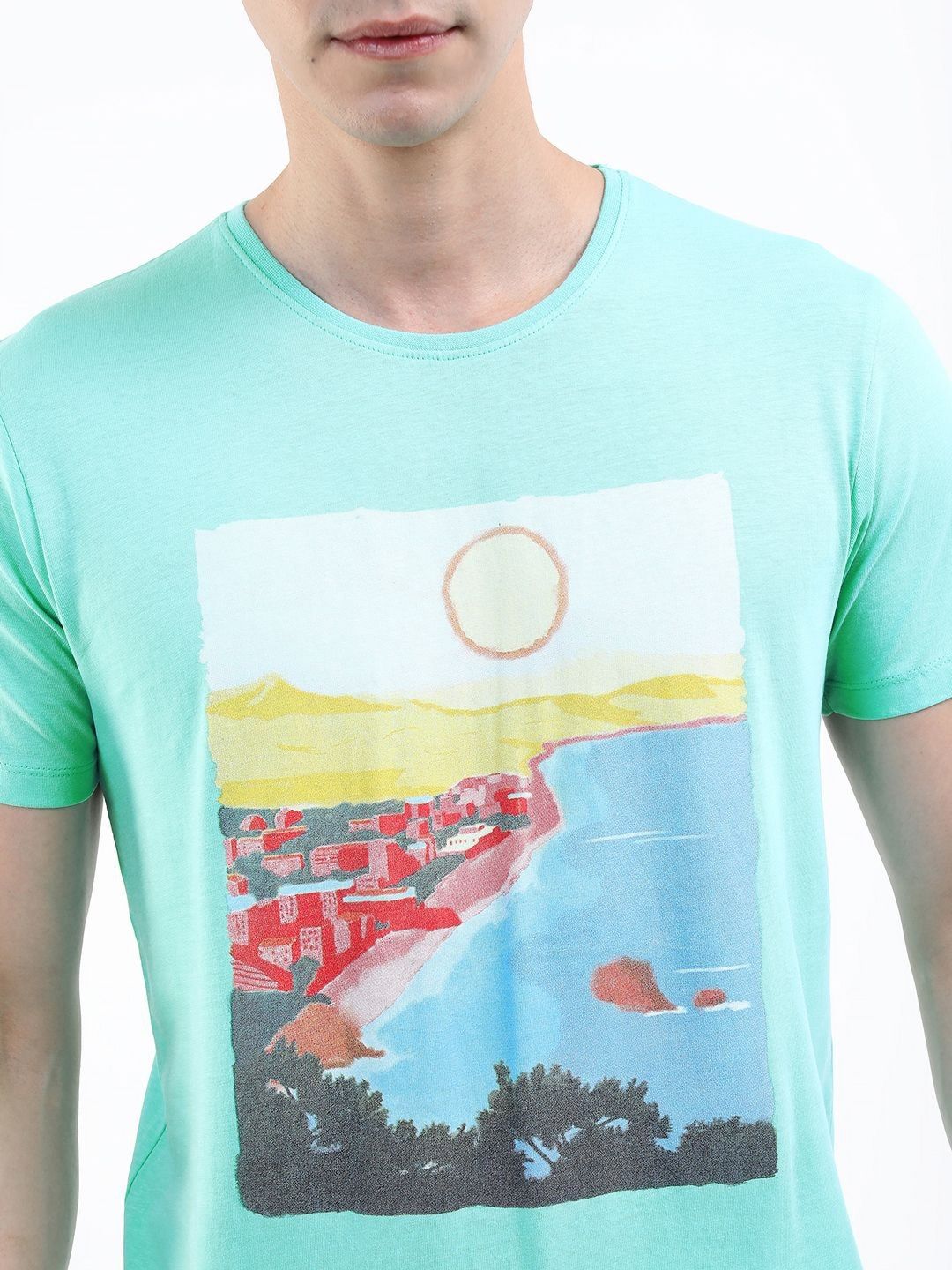 HIGHLANDER Men Printed Slim Fit T-shirt
