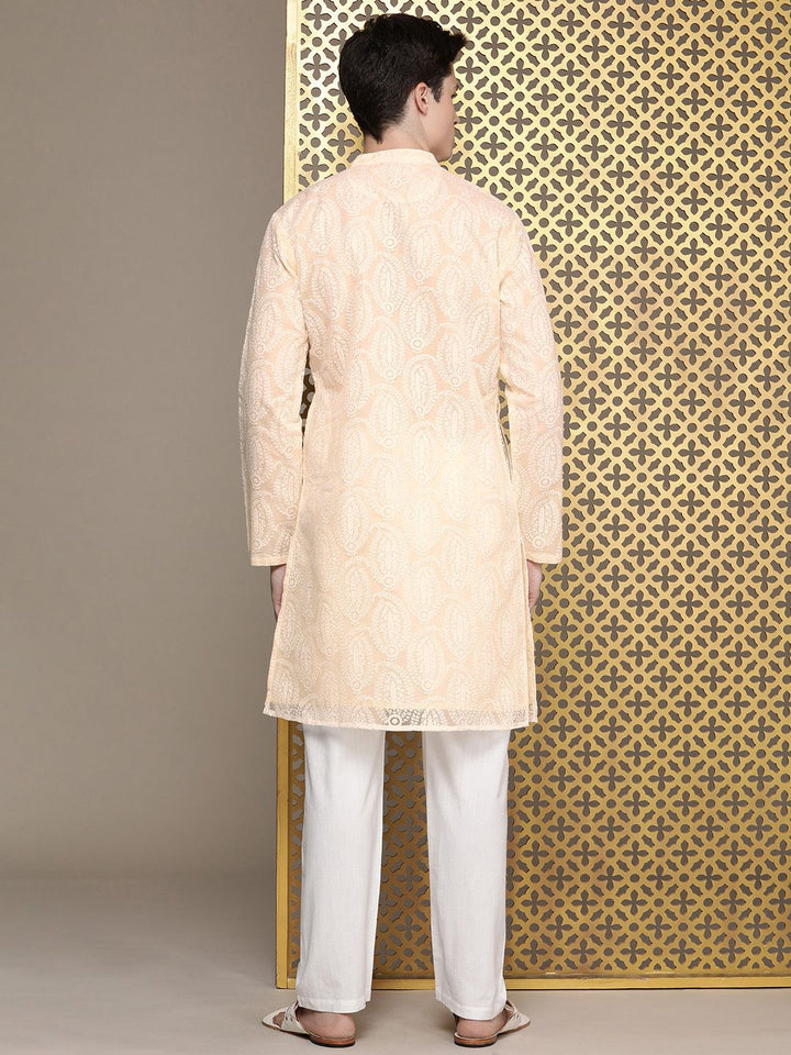 House of Pataudi Ethnic Motifs Embroidered Jashn Kurta