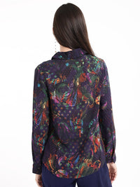 RAREISM Floral Print Cotton Styled Back Top