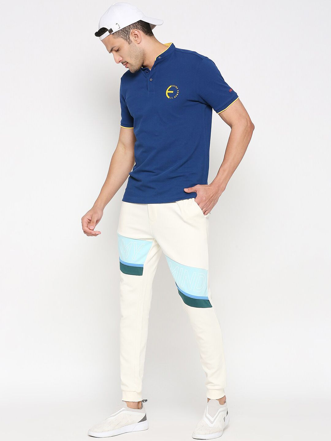 Being Human Men Cotton Mid-Rise Joggers