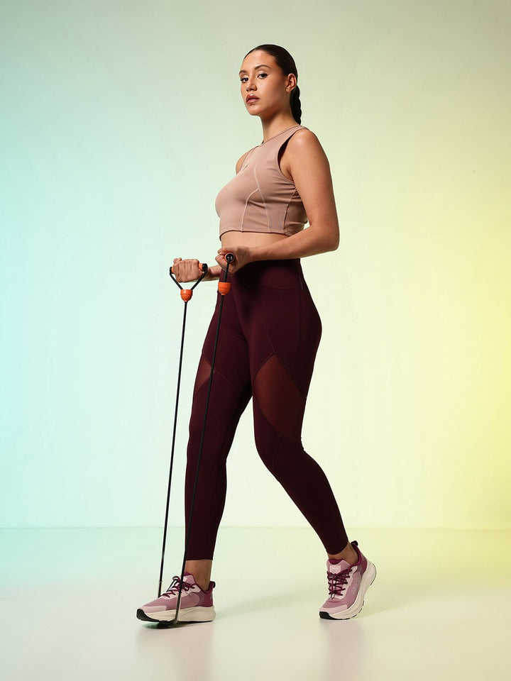 HRX by Hrithik Roshan ACTIVE-GODDESS Racer back Rapid Dry Training Tank Crop Top