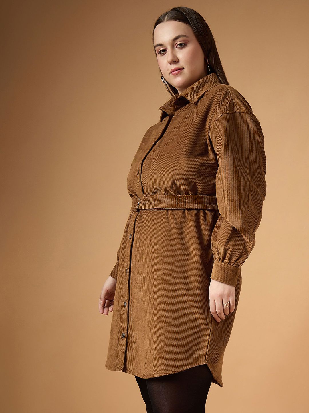 SASSAFRAS Curve Shirt Dress
