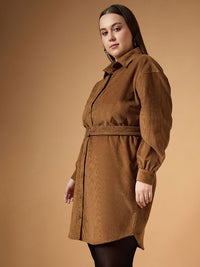SASSAFRAS Curve Shirt Dress