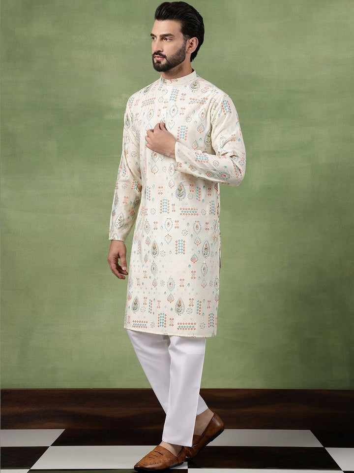 SOJANYA Men Bandhani Printed Kurta
