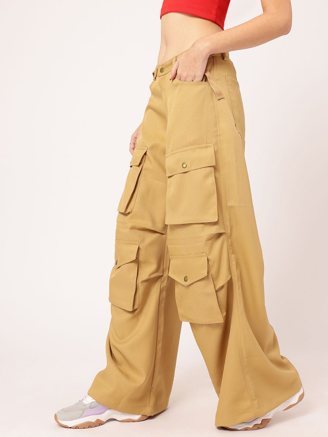 DressBerry Women Fae Fashion Relaxed Cargo