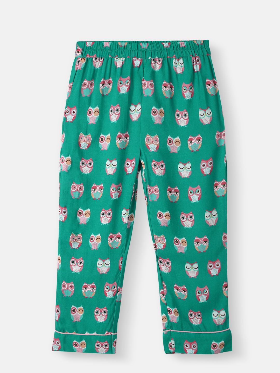 Nauti Nati Boys Owl Print Chest Pocket Shirt and Pyjama Set