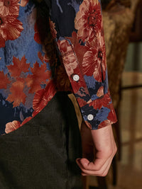 Campus Sutra Men Comfort Fit Spread Collar Floral Printed Casual Shirt