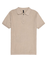 Thomas Scott Men Self Design Polo Collar Pure Cotton T-shirt
