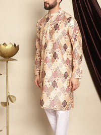 Anouk Ethnic Motifs Printed Mandarin Collar Straight Kurta