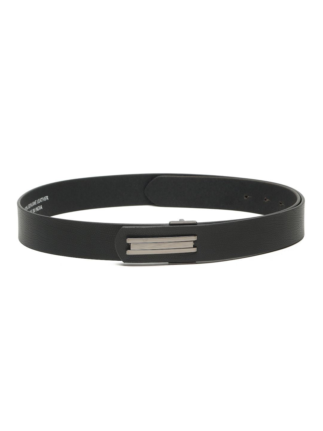 Teakwood Leathers Men Textured Leather Belt