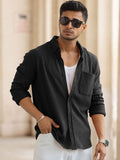 Powerlook Men Spread Collar Textured Cotton Casual Shirt