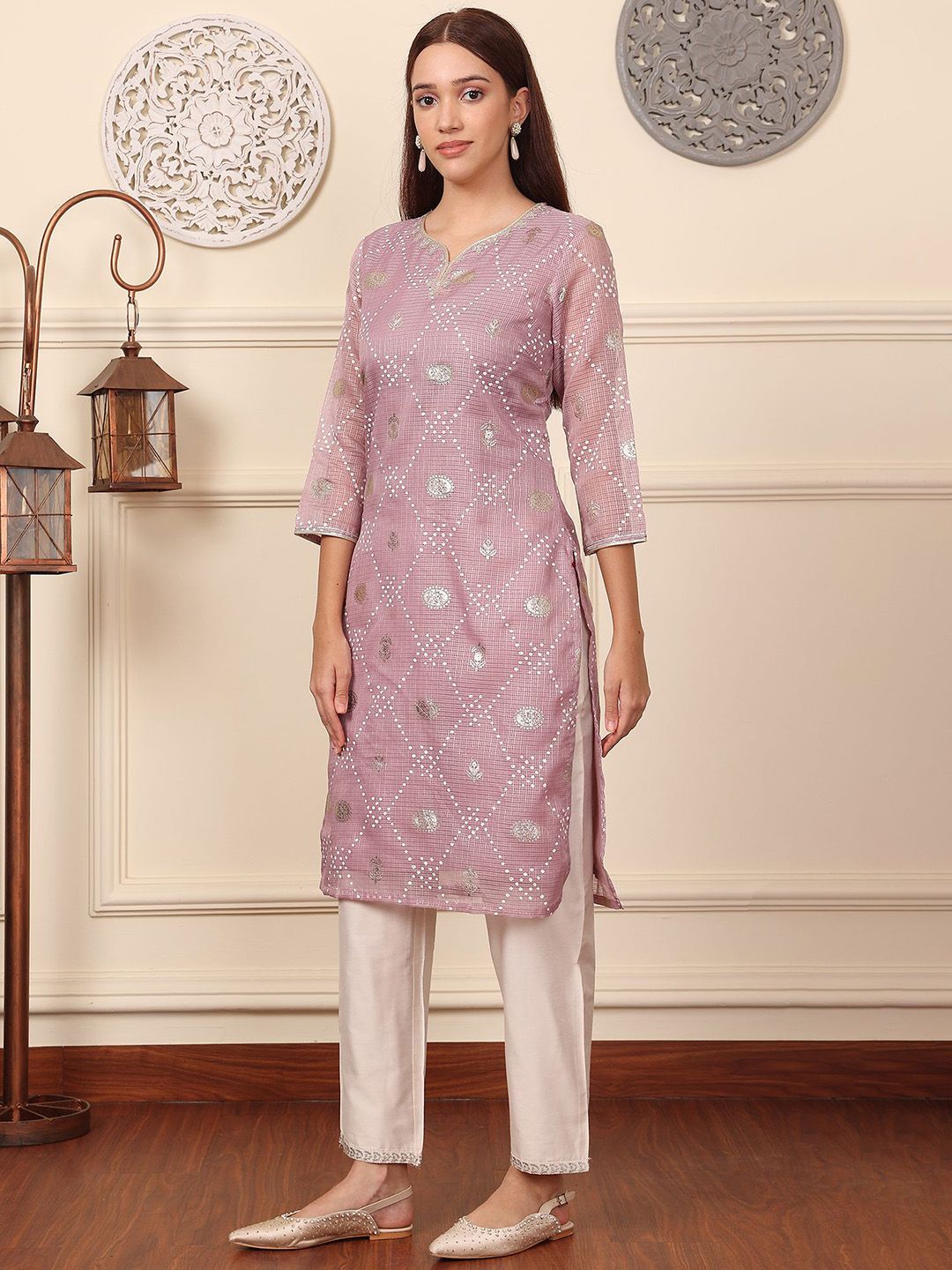 W Women Printed Kurta