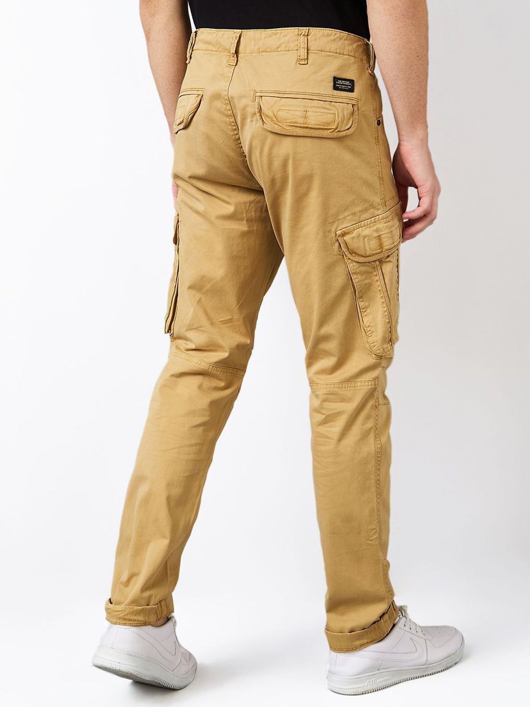 SPYKAR Men Regular Fit Mid Rise Cargos